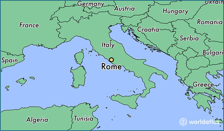 Rome On The World Map