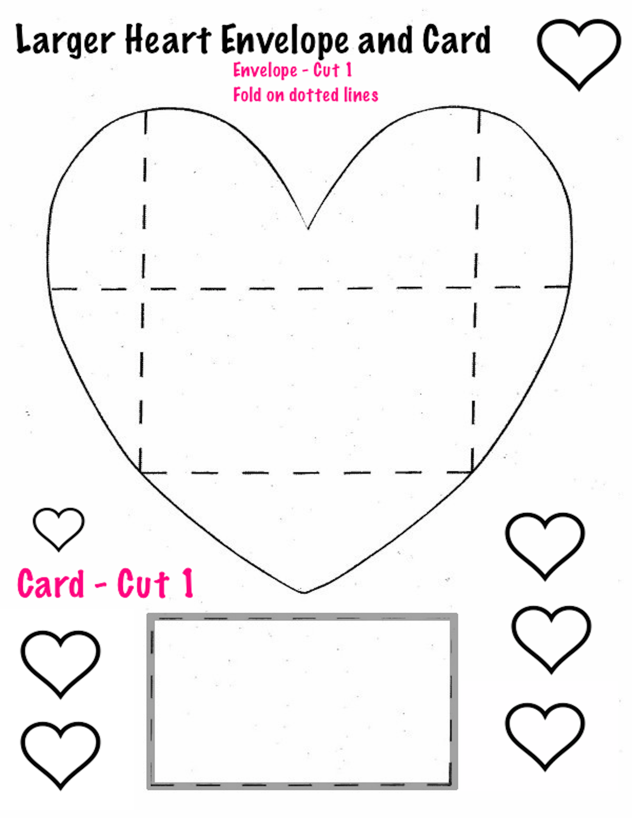 Heart Template To Print Out PDF Template