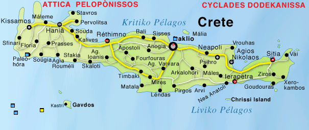 Kreta Mapa | Mapa