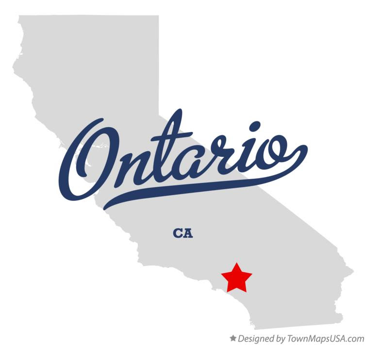 Map Of Ontario California Area