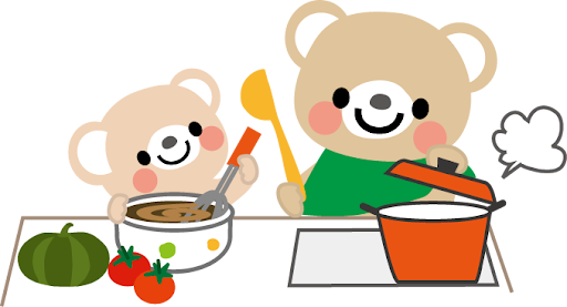 かわいいイラスト（クマ）無料イラスト・フリー素材