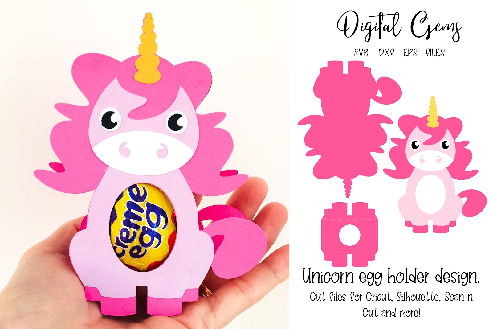 3D Layered Unicorn Svg For Silhouette - Free Layered SVG Files