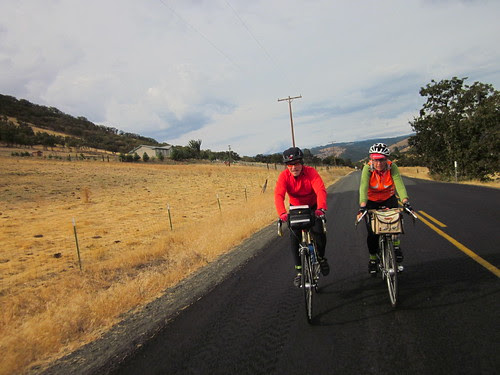 Michal and Lesli on one of the early climbs