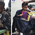 Barbeiro dá desconto para crianças que leem em voz alta para ele