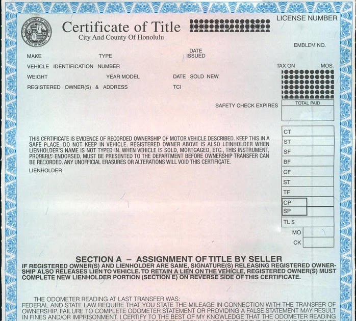 What documents do i need for hawaii 