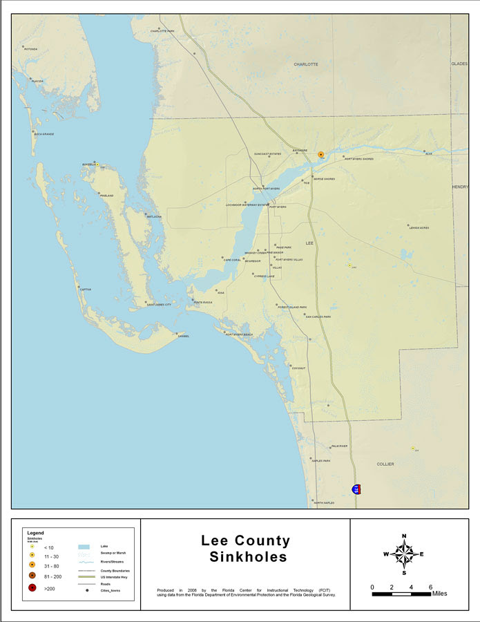 Map Of Lee County Florida