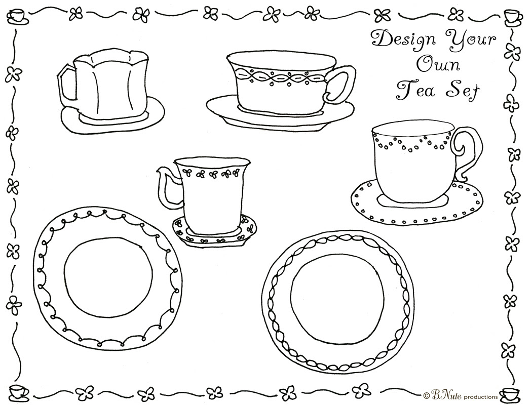 bnute productions: Tea Party Art Activity Ideas