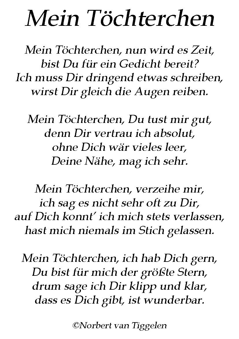 Verse Zum Geburtstag Für Die Tochter