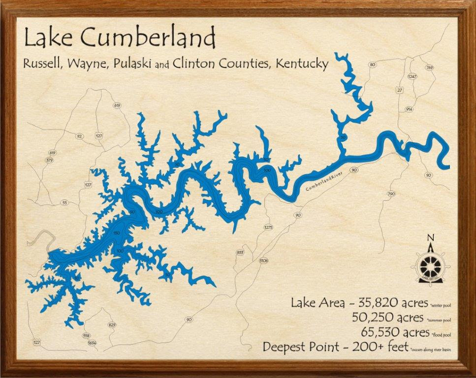 Cumberland Lake Map World Map 07