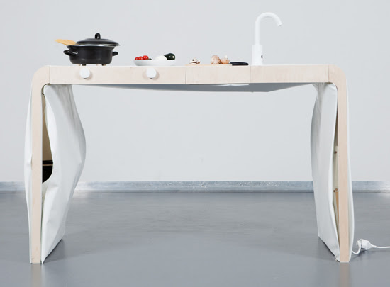 10 Compact Kitchen Designs for Very Small Spaces | DigsDigs
