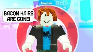 Red Bacon Hair Shirt Roblox - bacon hair roblox shirt