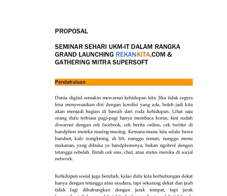 Baru 32+ Contoh Proposal Gathering Perusahaan 2020