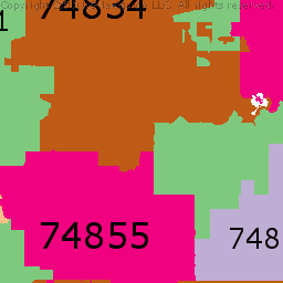 Oklahoma County Zip Code Map | Cities And Towns Map
