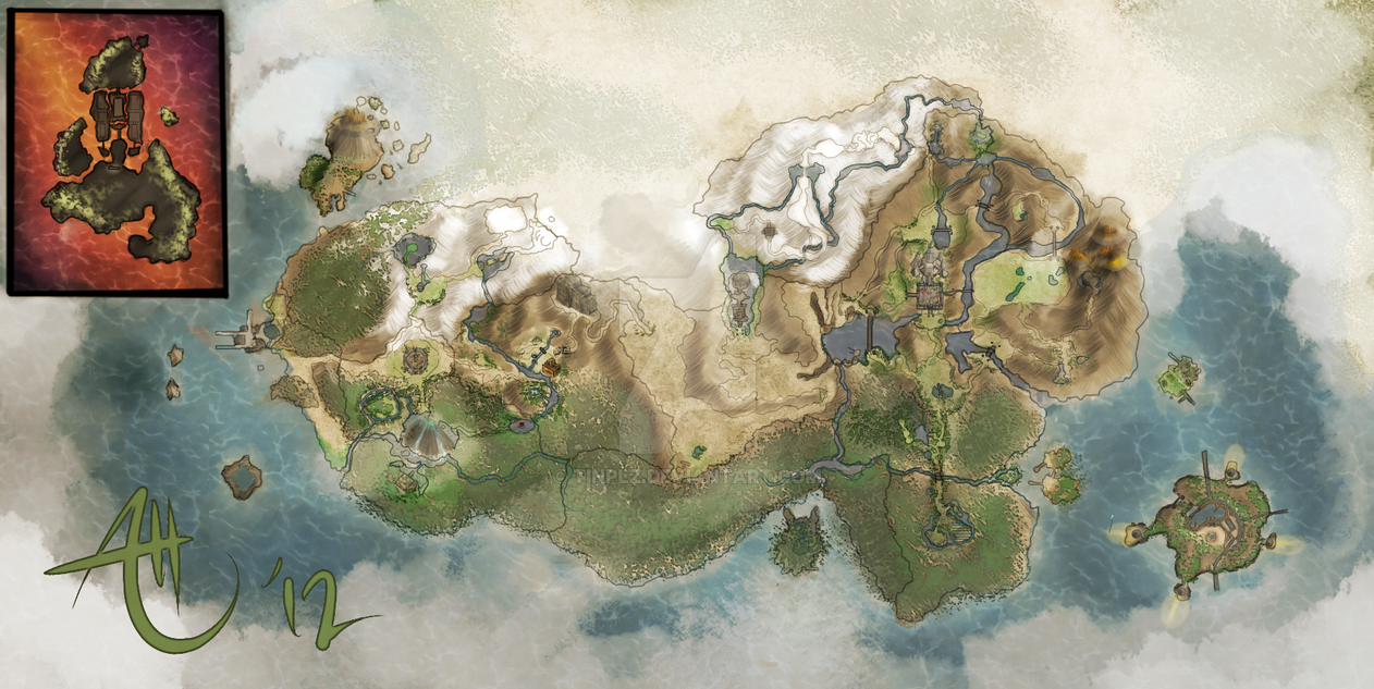 Map Of The Zelda World - Direct Map