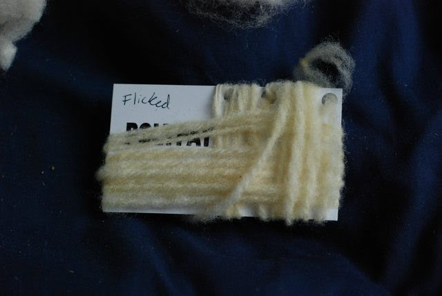 Handspun Polypay light lofty woollen yarn