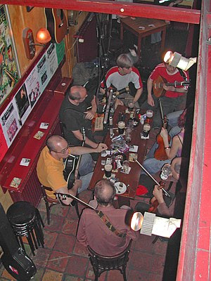Session in Mulligans Irish Music Bar, Amsterda...