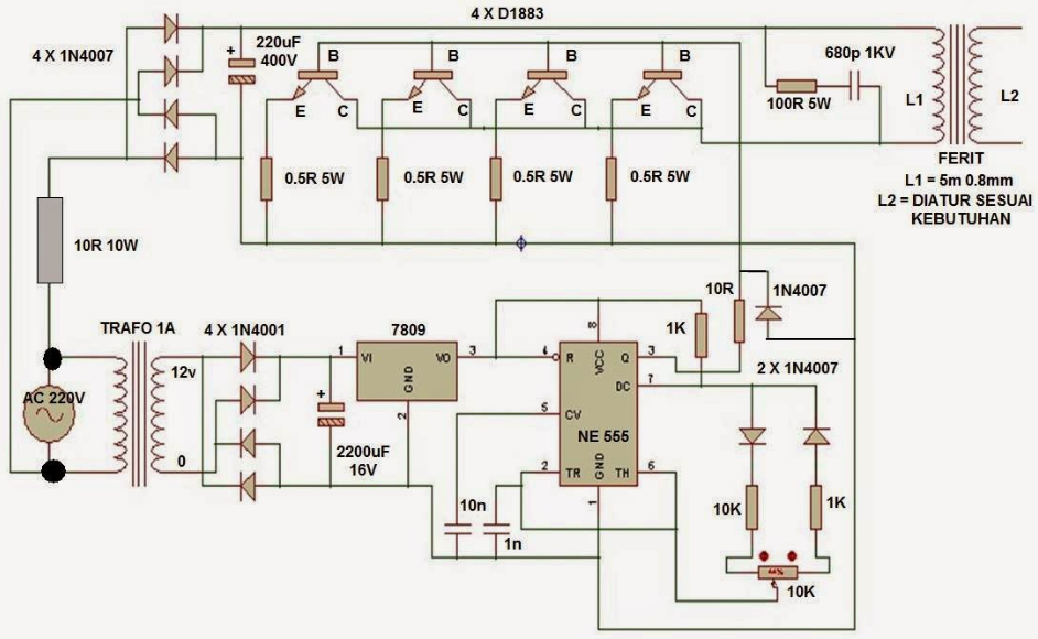 54 Rangkaian Trafo Las Inverter