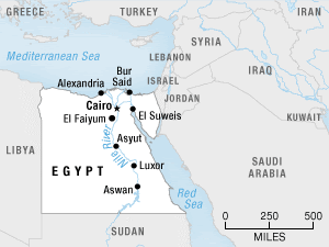 Map of Egypt