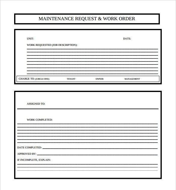 Maintenance request form excel 5 tenant maintenance request form template 