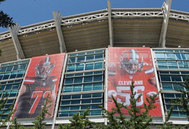 A security guard was robbed at gunpoint near FirstEnergy Stadium on Sunday, police said.