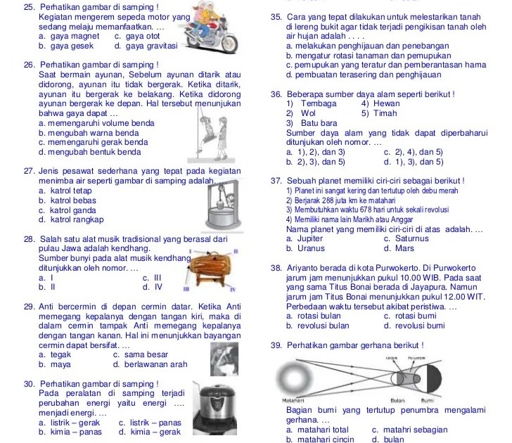 Soal Usbn Materi Rangka Manusia Ipa Sd Pdf - Master Books