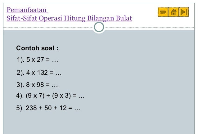 Contoh Soal Operasi Bilangan Bulat