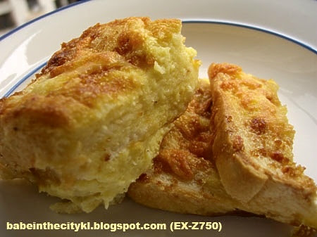 baked french toast - serve