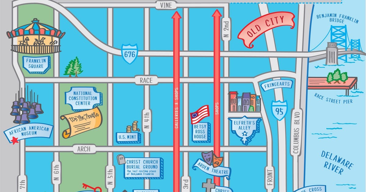 Map Of Downtown Philadelphia
