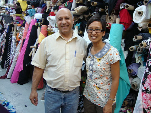 Antoinette with Kashi at Metro Textiles