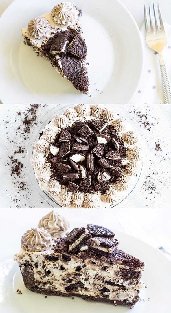 no-bake cookies and cream cheesecake | @bakeat350 for The Pioneer Woman Food & Friends