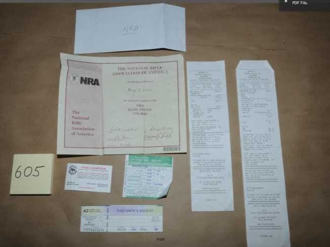 Nancy Lanza NRA certificate