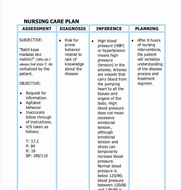 Asthma Care Plan Nursing Riz Books