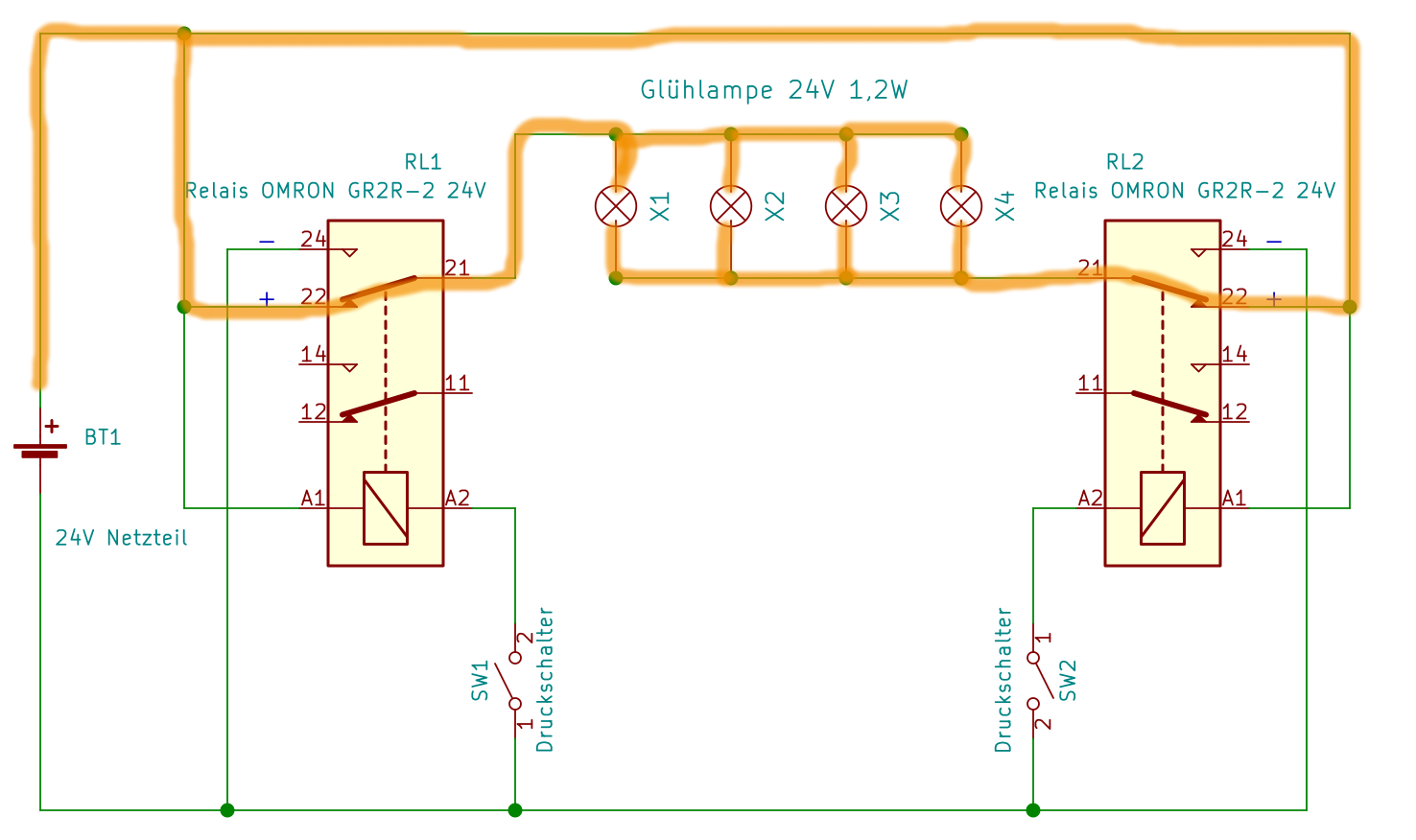 Schaltplan Für Eine Lampe Mit Zwei Schaltern