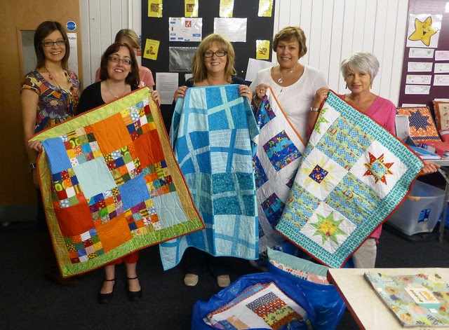 Bee Blessed Baby Quilts Handover June13 004