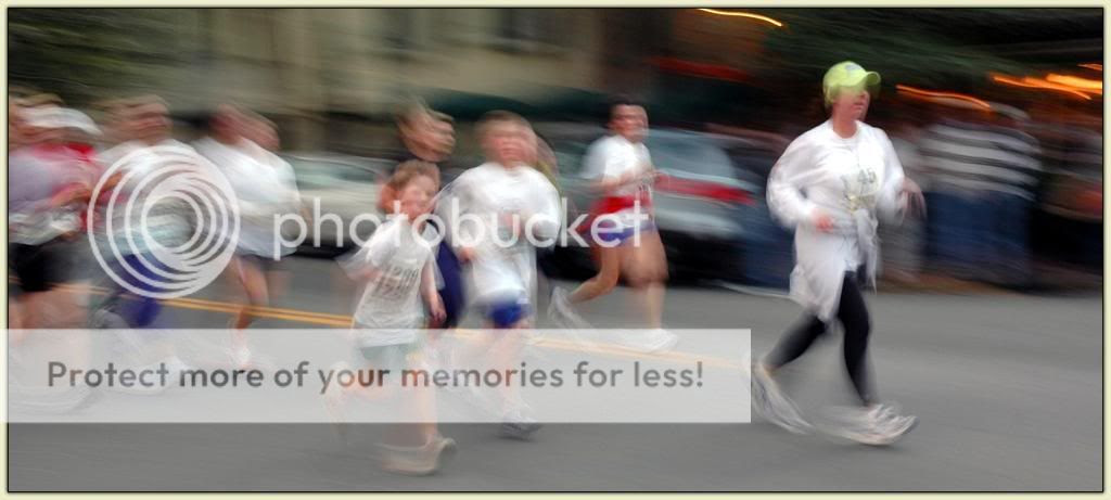 Runners in Downtown Savannah