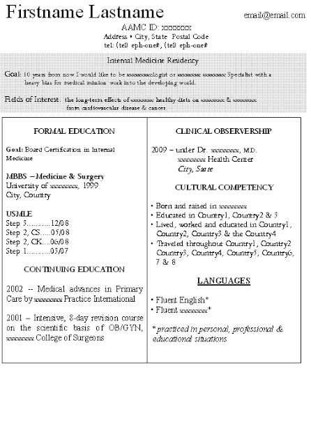 Medical Student Resume Example Best Resume Examples