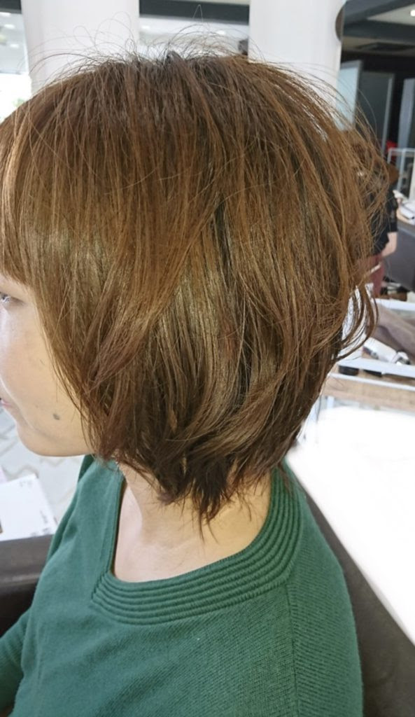 トップ ショート ボブ 伸ばしかけ パーマ 最高のヘアスタイルHD