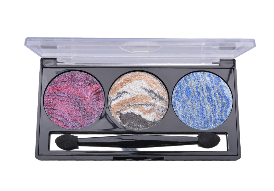 3 Color Eye Shadow Shimmer Eyeshadow Palette Long Lasting Waterproof ...