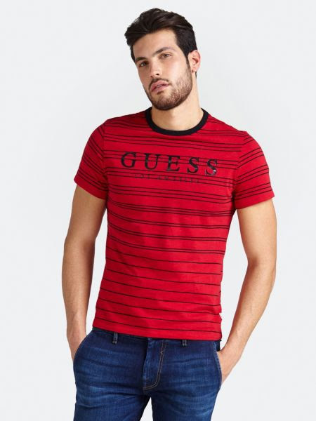 T-Shirt Logo Motif A Rayures