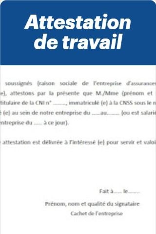 Modele Attestation De Salaire Pdf
