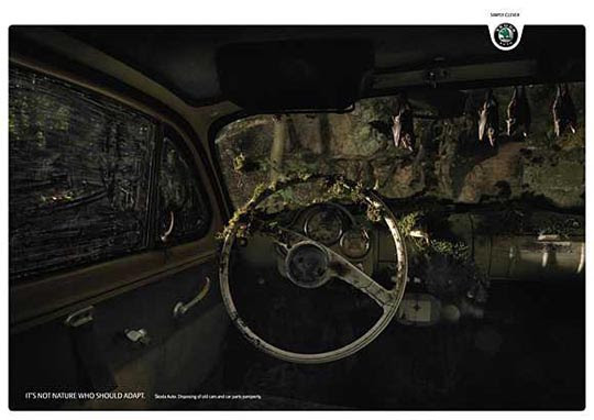 Disposing of Old Cars Creative Automotive Ads That Make You Say WOW (Funny PICS)