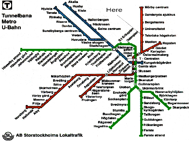 Sl Se Tunnelbana Karta | Karta 2020