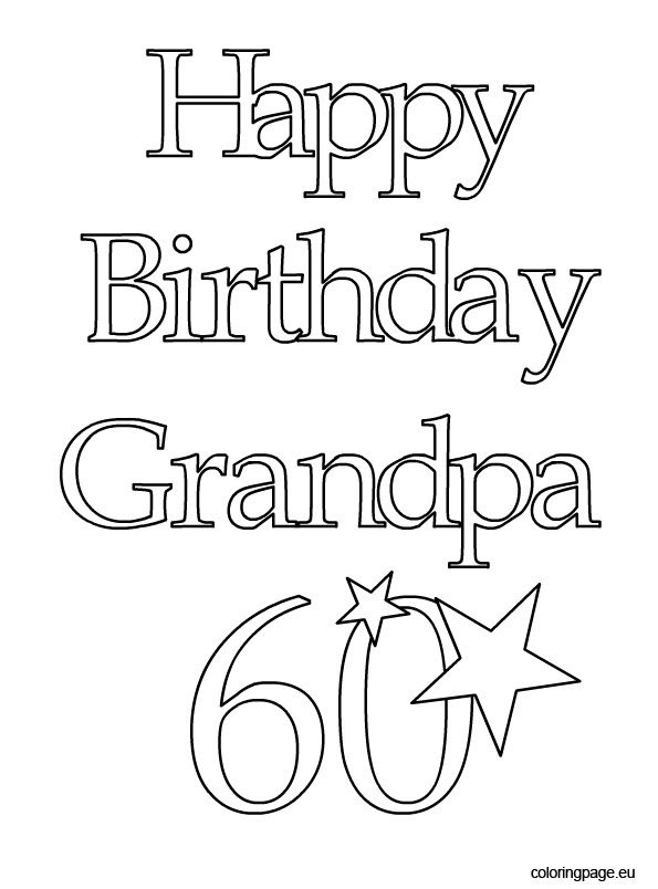 Happy Birthday Great Grandpa Coloring Pages - coloringpages2019
