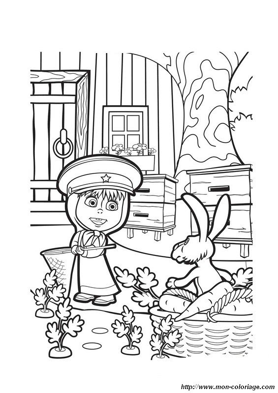200 Masha Y El Oso Para Colorear E Imprimir Dibujos Para Colorear