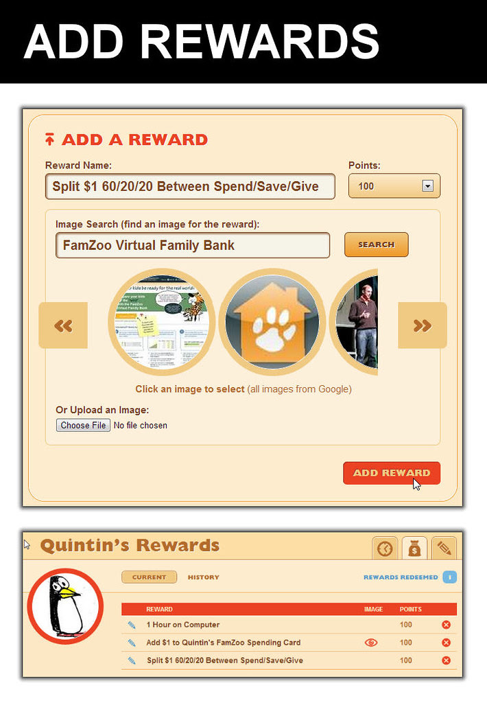 Add Rewards to ChoreMonster Including FamZoo Credits