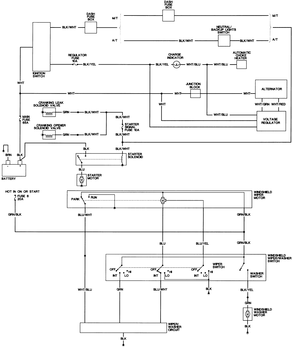 94 Accord Power Window Wiring Diagram