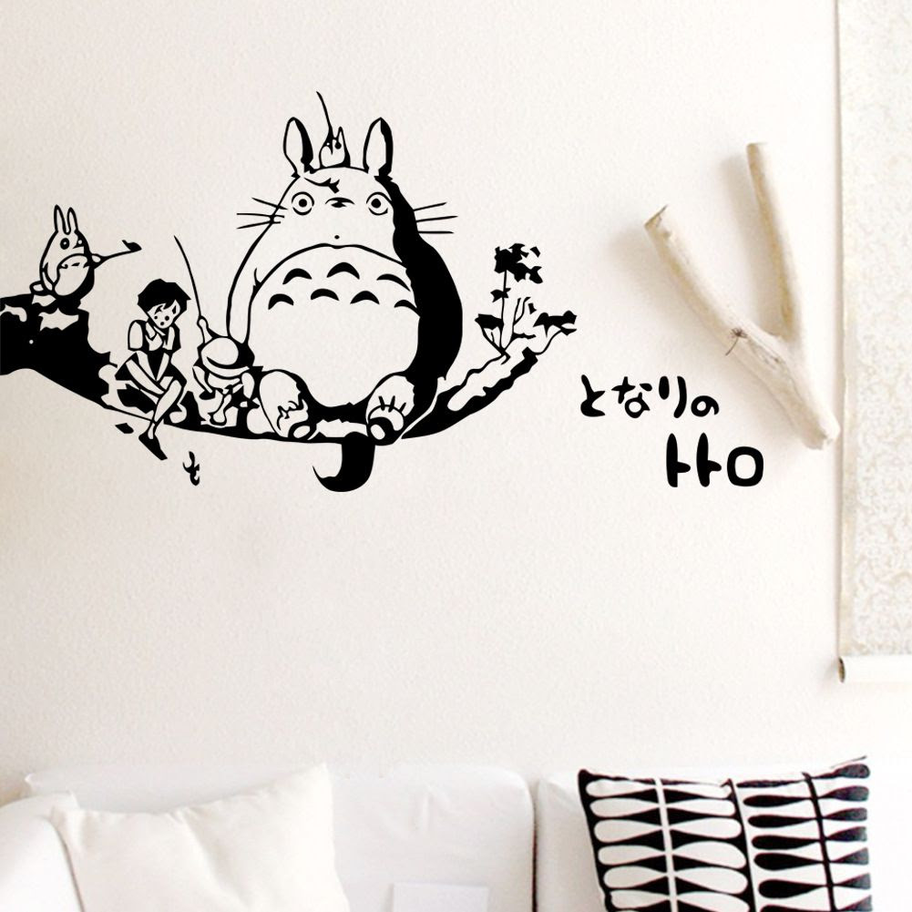 Totoro Wall Decal Sticker Kids Room Wall Decor Art Mural Poster Totoro Wall Decal Sticker Kids Room Wall Decor Art Mural Poster