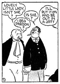 'I will gladly pay you a hamburger for her today.' Popeye by E. C. Segar
