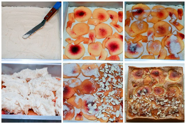 Nectarine Cake collage