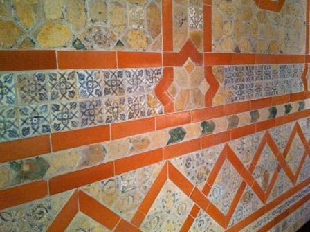 Clay Arabesque Ceramic Tile